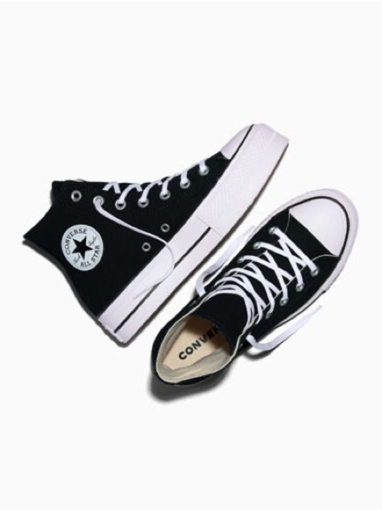 Converse Shoes - Chuck Taylor All Star Lift Platform Canvas Black & White Size 7